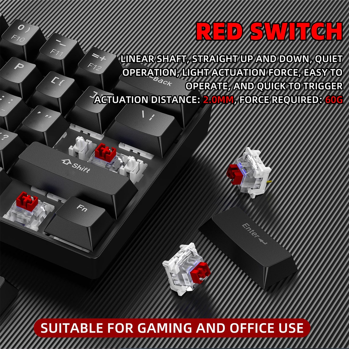 FORMFACTR x ZSUS Z61-B USB Gaming Mechanical Keyboard