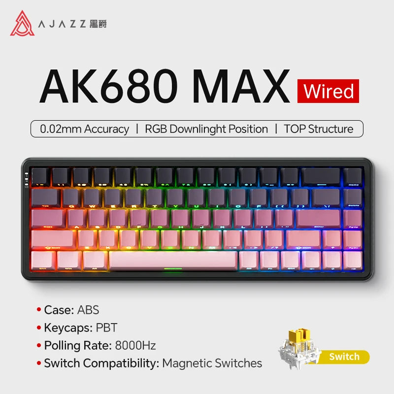 FORMFACTR x Ajazz AK680 MAX – 60% Hall Effect Mechanical Gaming Keyboard