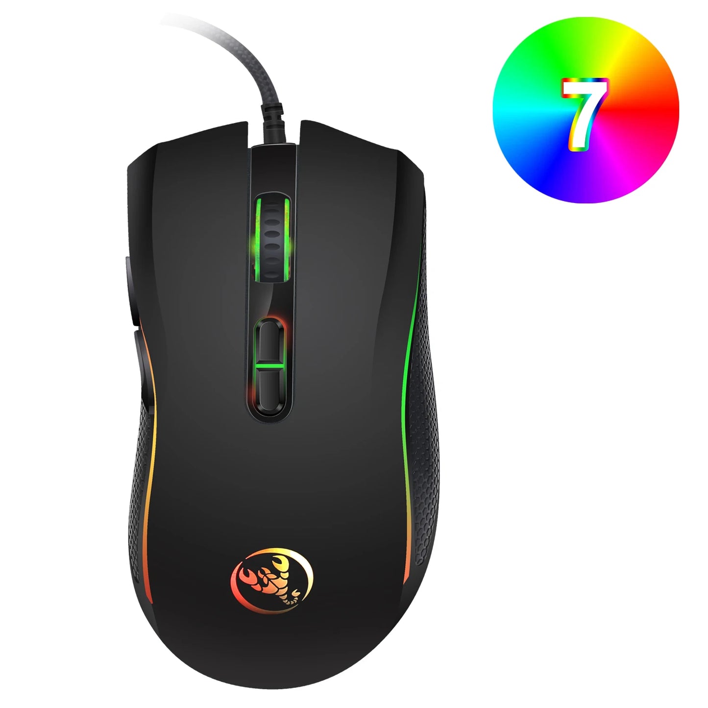 FORMFACTR A869 RGB Wired Gaming Mouse – 7-Button Optical Mouse