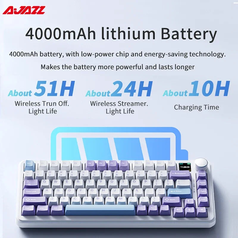 FORMFACTR x AJAZZ AK820 Wireless Mechanical Keyboard-Tri-Mode, RGB, Hot-Swappable