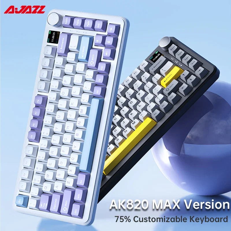 FORMFACTR x AJAZZ AK820 Wireless Mechanical Keyboard-Tri-Mode, RGB, Hot-Swappable
