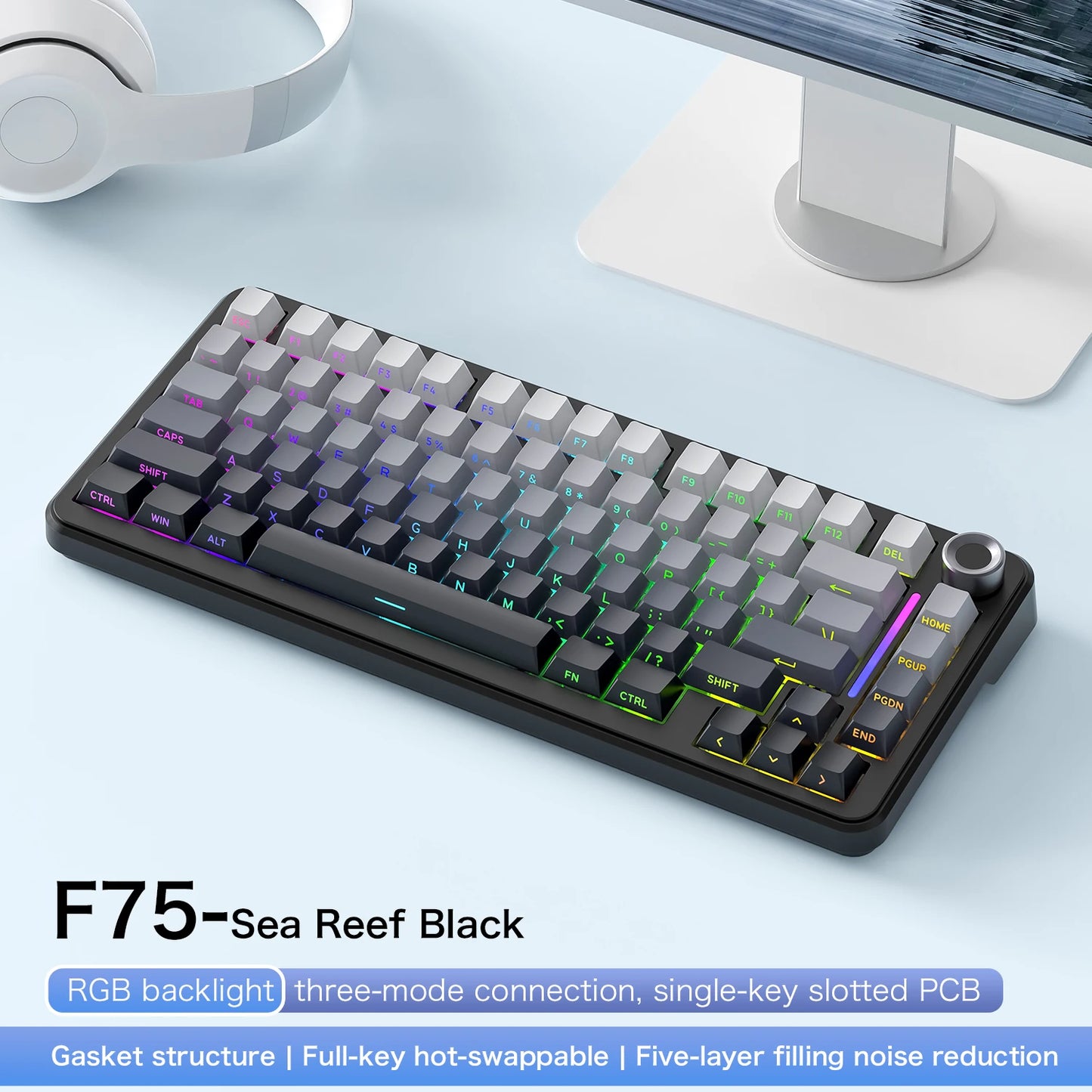 FORMFACTR x Aula F75 Wireless Mechanical Gaming Keyboard