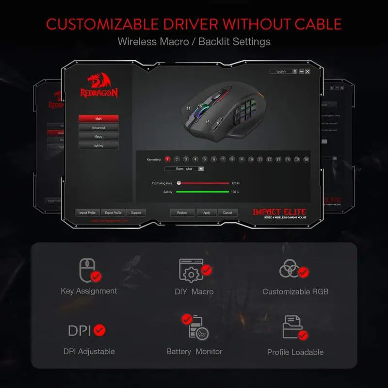 FORMFACTR x Redragon M913 Wireless RGB Gaming Mouse