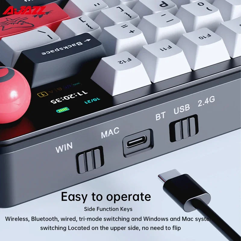 FORMFACTR x AJAZZ AK820 Wireless Mechanical Keyboard-Tri-Mode, RGB, Hot-Swappable