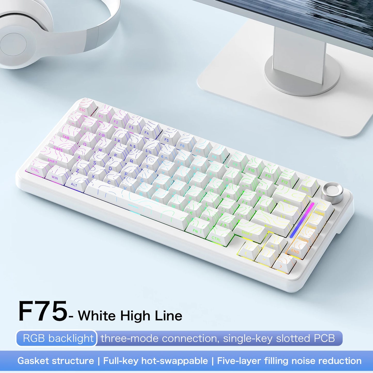 FORMFACTR x Aula F75 Wireless Mechanical Gaming Keyboard