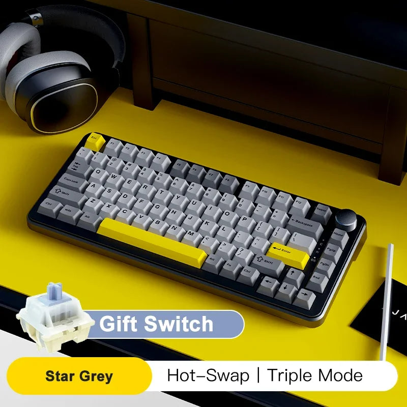 FORMFACTR x AJAZZ AK820 Wireless Mechanical Keyboard-Tri-Mode, RGB, Hot-Swappable