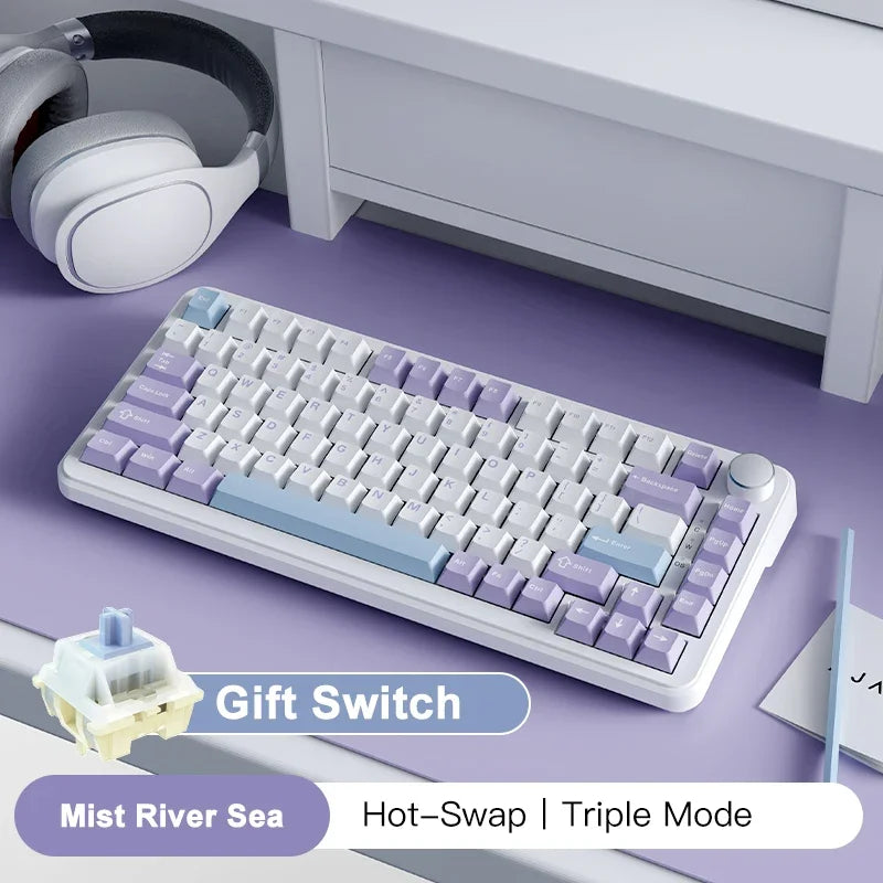 FORMFACTR x AJAZZ AK820 Wireless Mechanical Keyboard-Tri-Mode, RGB, Hot-Swappable