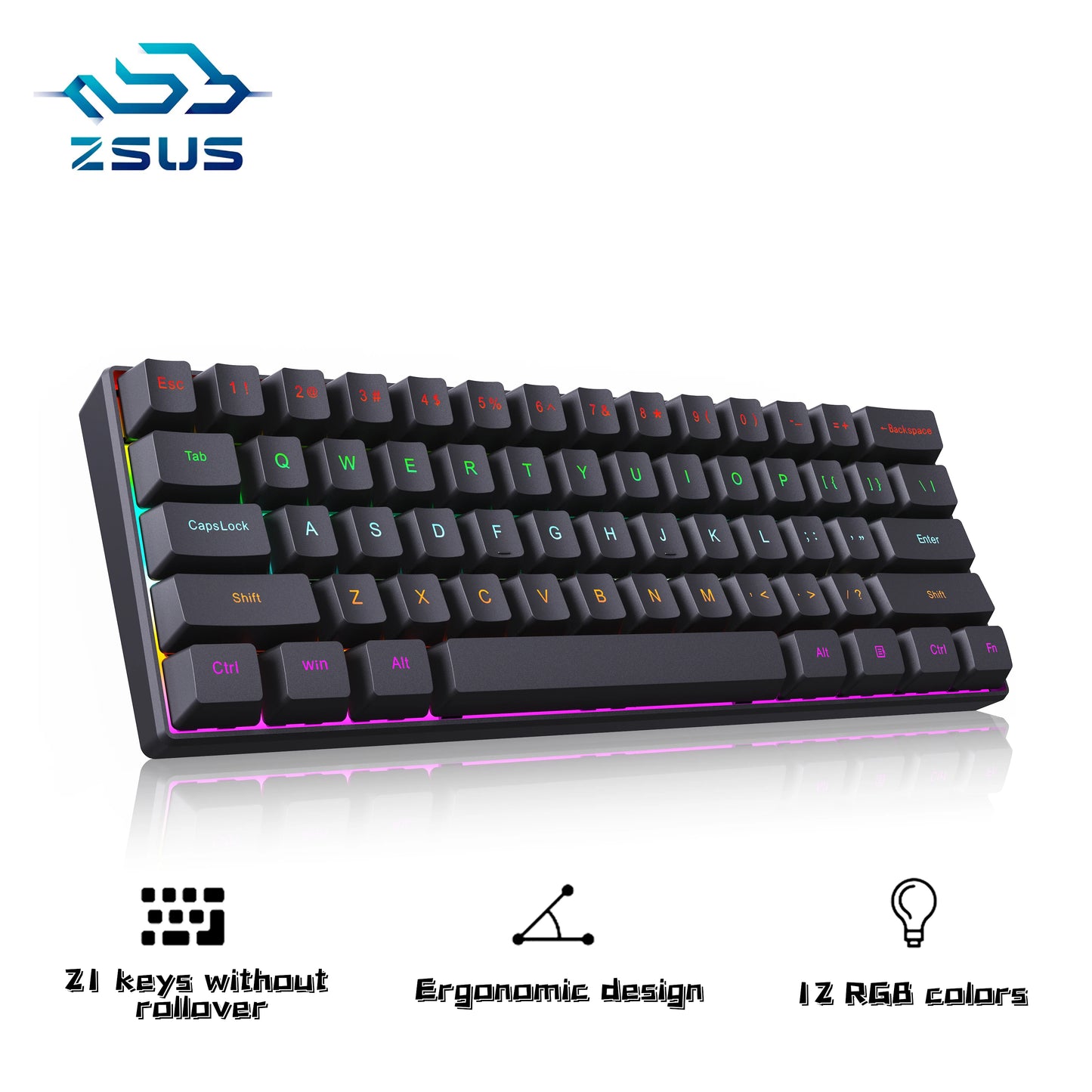 FORMFACTR x ZSUS Z61-B USB Gaming Mechanical Keyboard