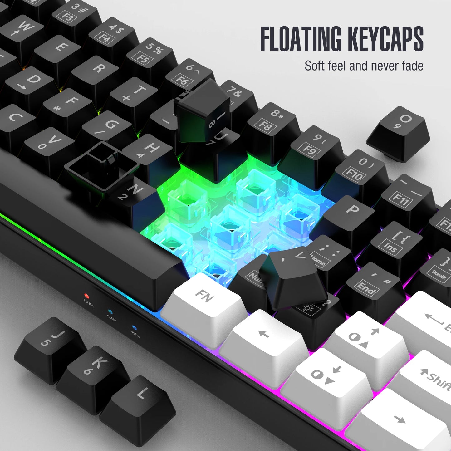 FORMFACTR StrikeMini 60% RGB Waterproof Wired Gaming Keyboard