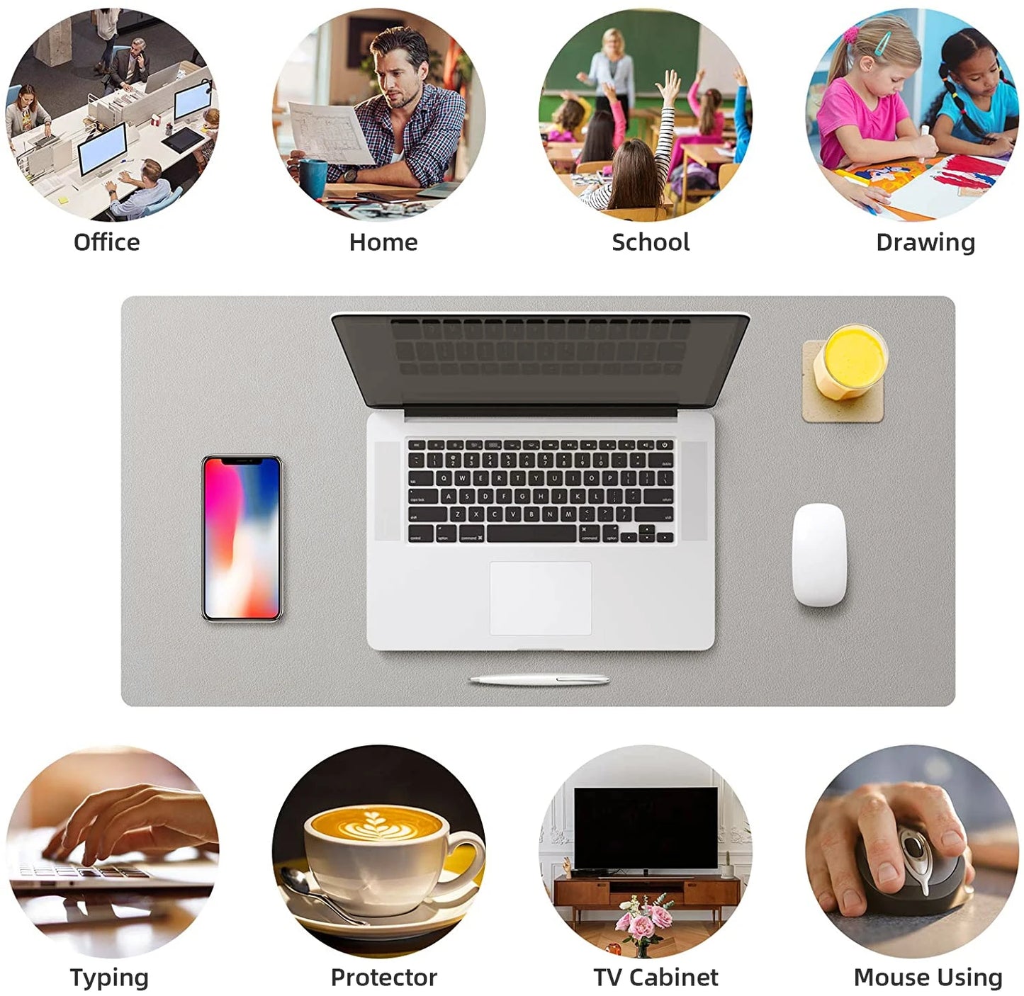 FORMFACTR LuxPad™ Leather Desk Mat