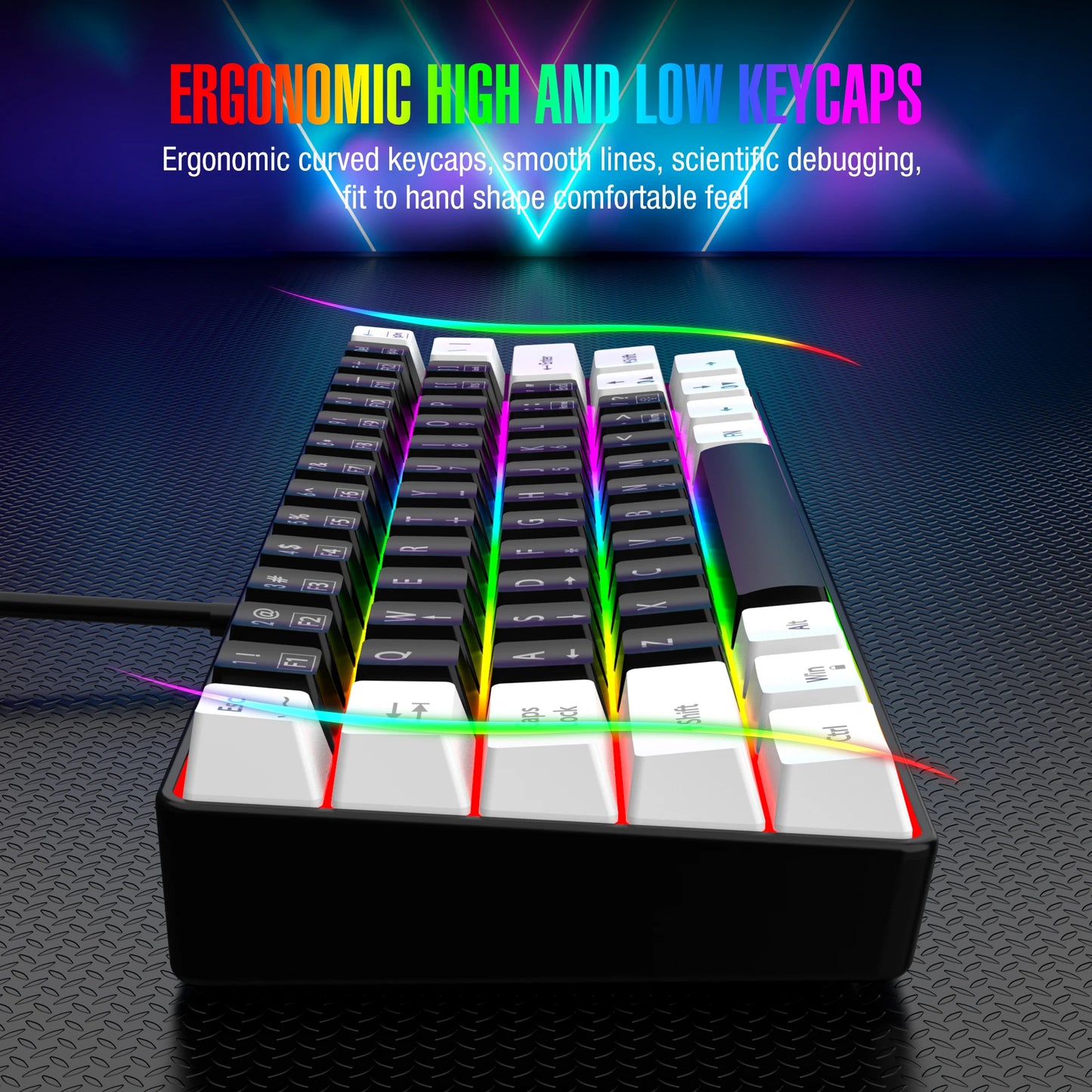 FORMFACTR StrikeMini 60% RGB Waterproof Wired Gaming Keyboard