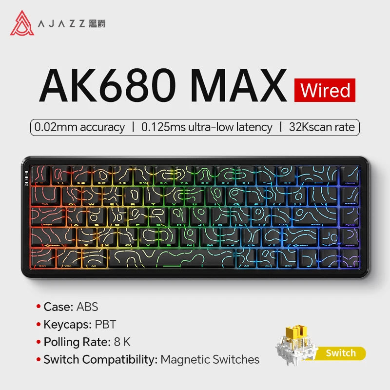 FORMFACTR x Ajazz AK680 MAX – 60% Hall Effect Mechanical Gaming Keyboard