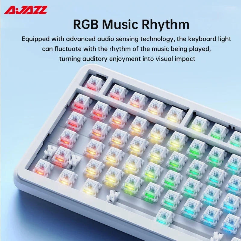 FORMFACTR x AJAZZ AK820 Wireless Mechanical Keyboard-Tri-Mode, RGB, Hot-Swappable