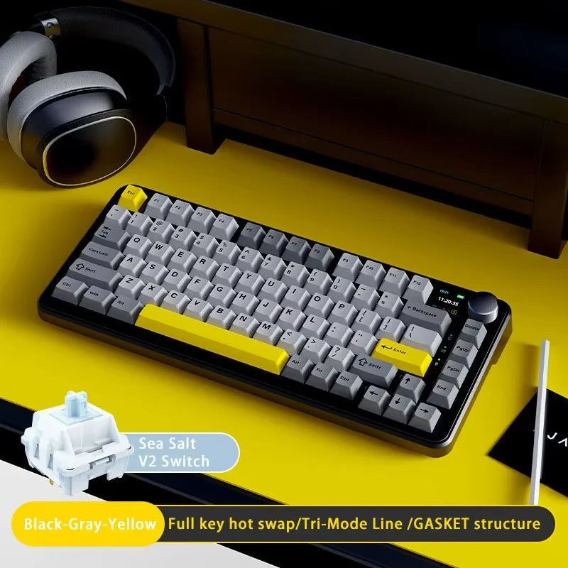 FORMFACTR x AJAZZ AK820 Wireless Mechanical Keyboard-Tri-Mode, RGB, Hot-Swappable