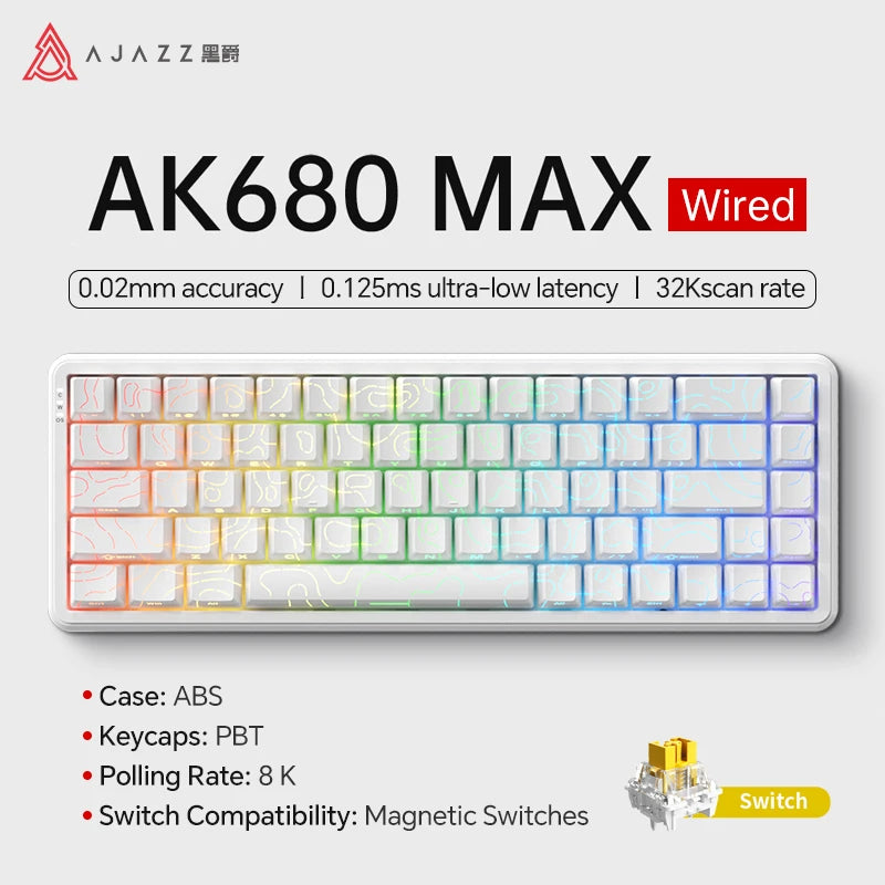 FORMFACTR x Ajazz AK680 MAX – 60% Hall Effect Mechanical Gaming Keyboard