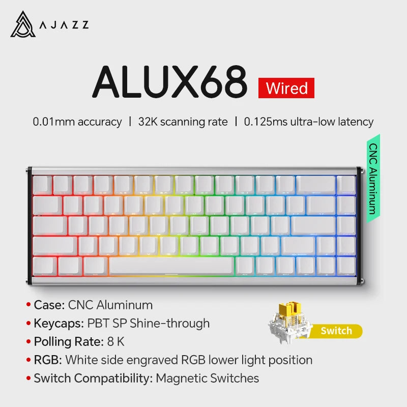 FORMFACTR x Ajazz AK680 MAX – 60% Hall Effect Mechanical Gaming Keyboard
