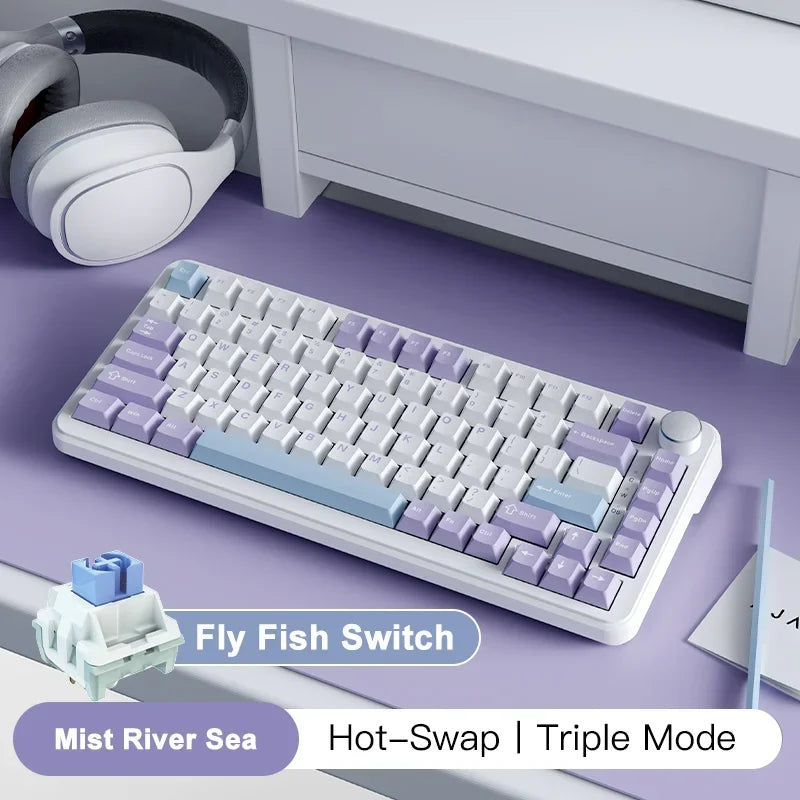 FORMFACTR x AJAZZ AK820 Wireless Mechanical Keyboard-Tri-Mode, RGB, Hot-Swappable